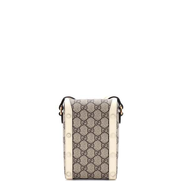 Gucci Horsebit Crossbody Bag Gg Coated #197814G90B - Picture 3 of 8